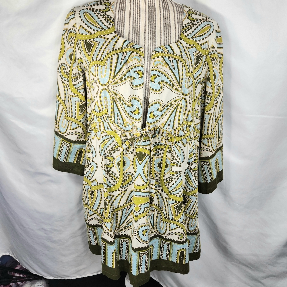 J. Crew Multicolor Patterned Swim Coverup